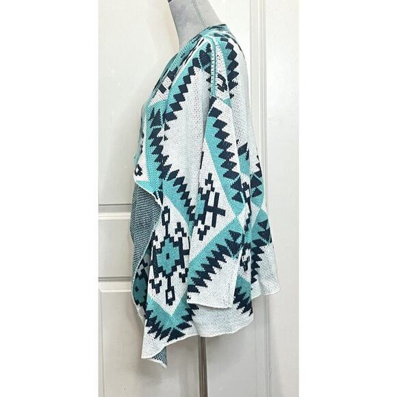 B Sharp Women’s Open Front Cardigan Top Western Navajo Tribal Aztec Dakota Sz S - Picture 3 of 13